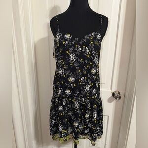 Women’s size small Princess Vera Wang Black Floral Mini Dress